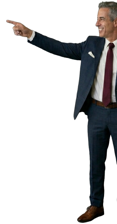 person pointing